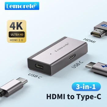 Lemorele Адаптер HDMI к USB C, адаптер для AR-очков 4K60Hz, адаптер HDMI-дисплея для игровых консолей с портативным экраном USB-C, различные варианты