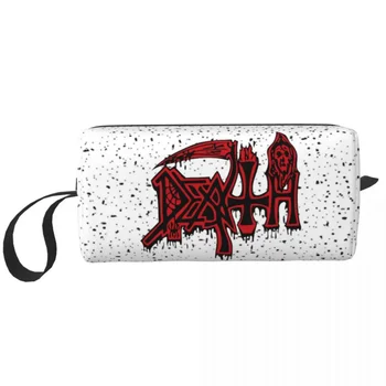 Дорожная сумка для туалетных принадлежностей Kawaii Death Rock для женщин, для макияжа в стиле хэви-метал, косметичка для хранения косметики Dopp Kit