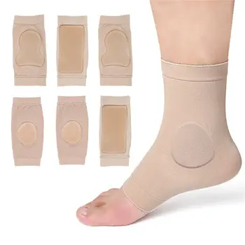 Силиконовые носки Гелевые подушечки для пяток Пяточная подушка Массаж ног Защитный носок для пятки Гелевая подкладка Мягкая поддержка лодыжек Унисекс