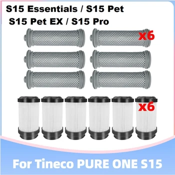 12 шт. Для беспроводного пылесоса Tineco PURE ONE S15/S15 Essentials Запасные части для фильтров перед и после очистки