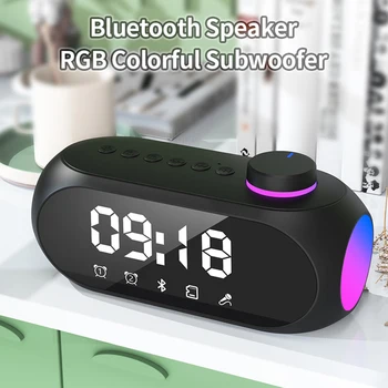 Мощный динамик Bluetooth портативный RGB с красочным освещением водонепроницаемый беспроводной сабвуфер 360 стерео объемного звучания TWS FM бумбокс