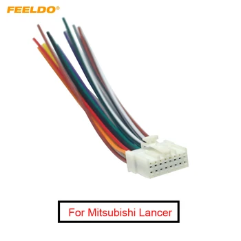 FEELDO 6шт, автомобильный стереоприемник, 16-контактный жгут проводов для Mitsubishi/ Lancer/Ford, соответствующий установке аудиокабеля #5714
