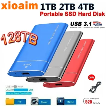 Для xiaomi Внешний Жесткий Диск USB 3.1 Type-C 500 ГБ Портативный Съемный SSD 16T Расширение Обновления Высокоскоростных Жестких Дисковых Устройств Хранения