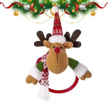 Рождественское кольцо для полотенец, Рождественский держатель для снеговика, Кольцо-вешалка, Держатель для полотенец ручной работы, Рождественская подставка для полотенец для гостиничных баров
