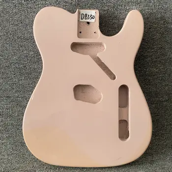 Электрогитара DB350 Tele Style Незаконченный корпус гитары TL розового цвета с повреждениями, гитарные запчасти DIY для замены