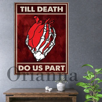 Плакат с сердцем скелета, Плакат 