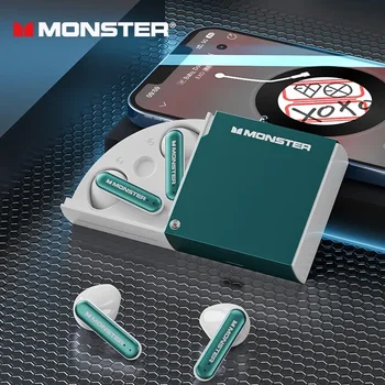 Monster Original XKT17 Новые настоящие беспроводные наушники Bluetooth HiFi, технологические спортивные наушники с низкой задержкой, игровые наушники