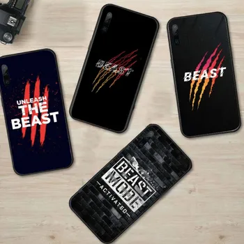 Чехол для Смартфона Beast Mode для Huawei P50 P40 P30 Pro Lite P Smart 2021 2019 Magic 3 Черный Мягкий Чехол Для телефона Funda