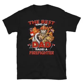 Лучший папа воспитывает пожарного-спасателя, подарочная футболка