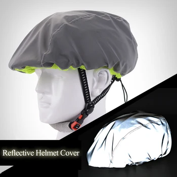 Водонепроницаемый чехол для шлема, Велосипедный шлем, дождевик, Ветрозащитный, Пылезащитный со светоотражающей полосой для шоссейного велосипеда