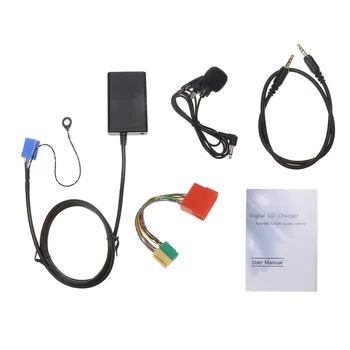 Автомобильный Bluetooth Aux Адаптер USB Музыкальный Аудио Кабель Aux-in с Микрофоном Громкой Связи Для Audi A2 A3 8L 8P A4 B5 B6 B7 A6 4B A8 4D