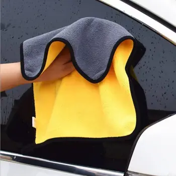 Полотенце для чистки из микрофибры, Утолщенная Мягкая ткань для сушки кузова автомобиля Mitsubishi ASX Outlander Lancer Evolution Pajero Eclips