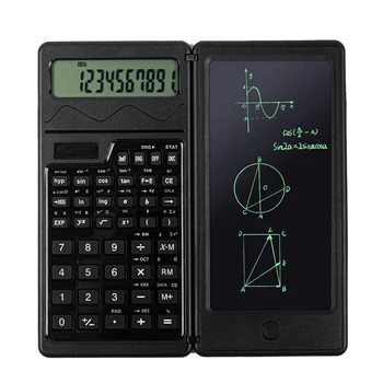 Солнечный научный калькулятор с функциями планшета для письма, инженерный финансовый калькулятор для офиса школьников