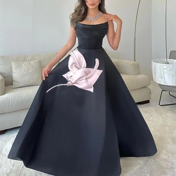 Модный выпускной в Саудовской Аравии Бальное платье без бретелек, Пышное платье, цветочное вечернее платье Charmeuse для женщин, роскошное платье для дня рождения