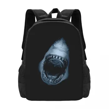 Потрясающий Рюкзак для совместной работы Great White Shark Jaws Deep Sea Scary Cool Большой емкости, Милые Складные рюкзаки для одежды