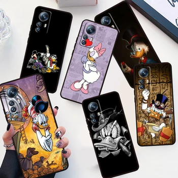 Милый Чехол Для Телефона Disney Donald Duck Для Xiaomi Mi 13 12T 12S 12X 12 11 11T 11i 10T 10 Pro Lite Ultra 5G Funda Черный Чехол