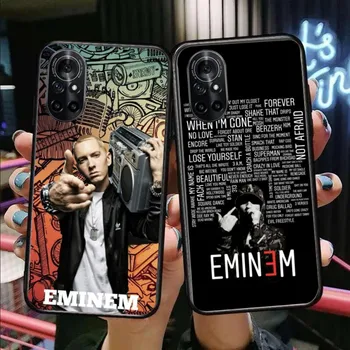 E-Eminem Мобильный Чехол для Мобильного Телефона Honor 90 70 50 20 7S X9 X8 X7 Magic 4 3 Pro Черный Мягкий Чехол для телефона Funda