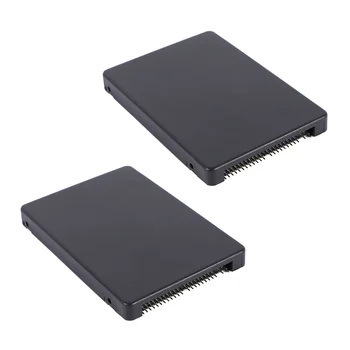 2X 44PIN карта-конвертер MSATA для 2,5-дюймового IDE HDD SSD MSATA в PATA адаптер с корпусом