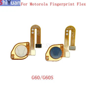 Кнопка датчика отпечатков пальцев, гибкий кабель, лента для Motorola Moto G60 G60S, гибкий сенсорный датчик для ключей, Запасные части