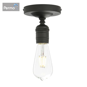 Винтажный промышленный металлический настенный светильник Permo, ретро промышленный встраиваемый светильник 1 мини потолочный светильник