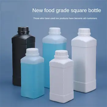 Пустая квадратная пластиковая бутылка с крышкой, пищевой контейнер из полиэтилена высокой плотности, шампунь, лосьон, краска, многоразовая бутылка