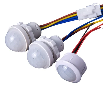 AC110-240V Автоматический выключатель света с датчиком LED PIR, инфракрасный датчик движения, Мини-светодиодный чувствительный ночник в помещении и на улице