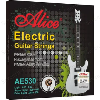 2 Комплекта Струн для электрогитары в стиле Alice 009 Из никелевого сплава С намоткой на Стальные струны (1-6 009-042) AE530-SL