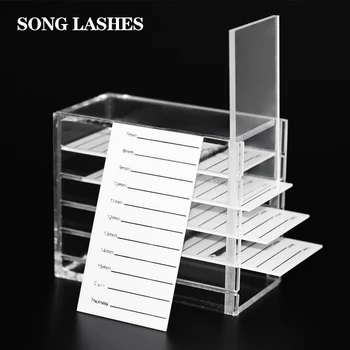 Songlashes 5-Литровая Акриловая коробка для приема ресниц Ayer Прозрачная коробка для наращивания ресниц, Косметика для женщин