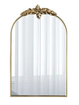 Французское ретро-Скандинавское Золотое украшение Туалетное зеркало Зеркало для прихожей Зеркало для макияжа Настенное зеркало в половину роста