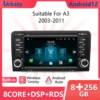 2 din Android 12 Автомобильный Радио DVD-Плеер Для Audi A3 8P S3 2003-2012 RS3 Sportback Мультимедиа GPS Навигация Аудио Стерео Головное Устройство