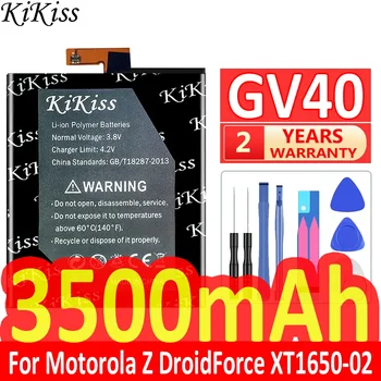 3200 мАч 3500 мАч KiKiss Мощный Аккумулятор GV30 GV40 Для Motorola Moto Z Droid Force XT1650-02 XT1650-01 XT1650-03 XT1650-05