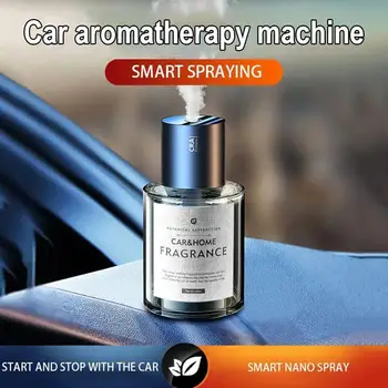 Автомобильный освежитель воздуха, диффузоры ароматов для ароматерапии, Увлажнитель масел, ультразвуковой распылитель с регулируемой концентрацией, автоматическое включение/выключение