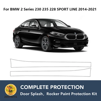 Предварительно обработанные коромысла для защиты от краски Прозрачный комплект для бюстгальтера TPU PPF для BMW 2 серии 230 235 228 SPORT LINE 2014-2021