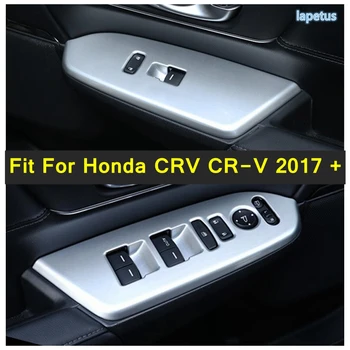 Автомобильный Подлокотник Подъем Окна Кнопка Управления Подъемом Вниз Накладка Панели Подходит Для Honda CRV CR-V 2017-2020 ABS Аксессуары Для Интерьера