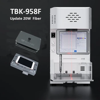 Новейший мини-автомат 2022 года мощностью 20 Вт TBK 958F для iPhone 8 X 12 13 Promax Repair, станок для лазерной резки для удаления разбитого заднего стекла