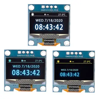 0,96-дюймовый OLED-дисплей Модуль Белый/Синий/Желтый OLED-Дисплей Модуль SSD1306 12864 ЖК-Экран Плата для Arduino/Raspberry Pi/BBC