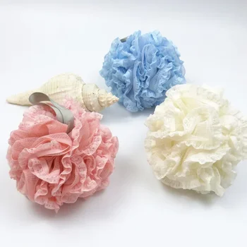 Корейская версия розовой бомбочки для ванны girl's большой полиэтиленовый шарик для душа с молочным пухом и кружевной бомбочкой для ванны будет широко использоваться