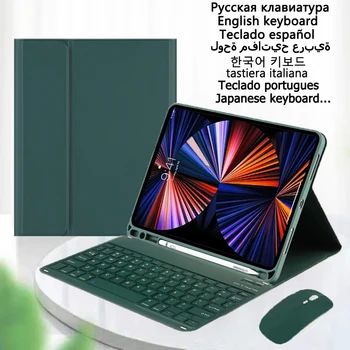 Принципиально для Samsung Galaxy Tab A9 Plus Чехол-клавиатура 11 дюймов 2023 Корейская Испанская Английская Клавиатура для Galaxy Tab A9 + A9 Plus Чехол