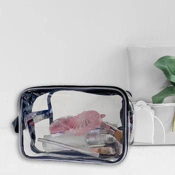 Прозрачная косметичка для женщин, водонепроницаемая сумка для хранения косметики на молнии, переносная дорожная сумка-органайзер для мытья посуды