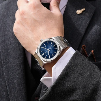 2021 Новый CADISEN Немецкий дизайн Механические Наручные часы мужские Роскошные Автоматические часы для мужчин из нержавеющей стали 10 Бар Водонепроницаемые Часы