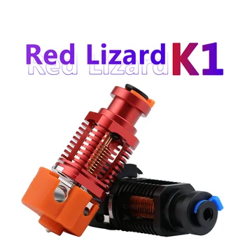 Красная Ящерица K1 V6 Hotend, Собранная Покрытая Медью Горячая Головка для 3D-принтера Voron 2.4 Prusa I3 MK3 Titan V2 Экструдер