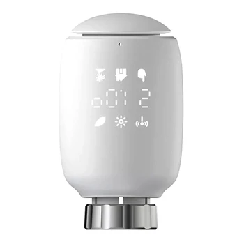 Zigbee Smart TRV Программируемый термостатический клапан радиатора Приложение Удаленный регулятор температуры Alexa Для Google Home Простота установки