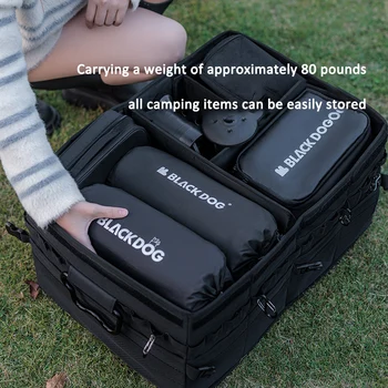 Blackdog Outdoor Camping Traveler 60-литровый ящик для хранения с многофункциональным рисунком в шахматном порядке, водонепроницаемый и влагостойкий