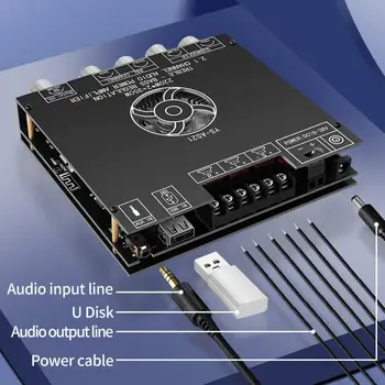 Плата аудиоусилителя Отличная Bluetooth-совместимая плата стереоусилителя 5.1 TPA3251 Безопасная плата усилителя