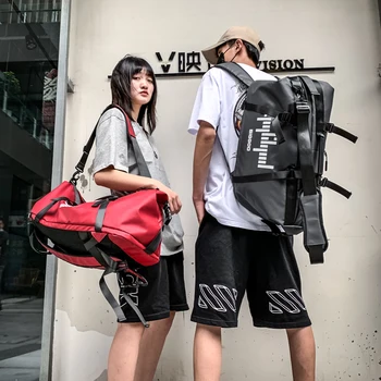 рюкзак Мужская многоцелевая сумка через плечо большой емкости, модный тренд, дорожная сумка в Европе и США, студенческая сумка