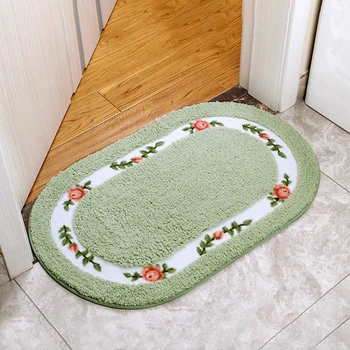 Коврик для пола в пасторальном стиле, нескользящий коврик для ванной из микрофибры, домашний коврик для входной двери, коврик для прикроватной тумбочки, мягкий коврик для ванной
