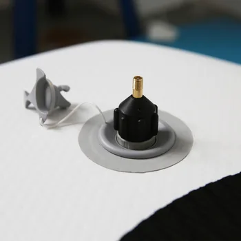 Адаптер клапана PA66 + 30% GF Оранжевый Легкий 7,8 *3,4 см, Черная медь + резина, Прочный надувной адаптер, клапан для каяка