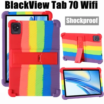 для BlackView Tab 70 Tab70 Wifi 10,1-дюймовый чехол для планшета, Суперударопрочный Мягкий силиконовый защитный чехол-подставка