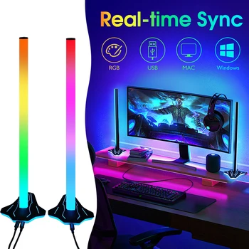 Светодиодная подсветка компьютера, цвет экрана Тот же, синхронизация в реальном времени, Управление звуком, Ритмический свет, Оформление фоновой атмосферы игровой комнаты