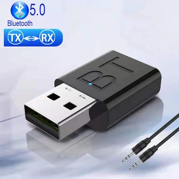 USB Bluetooth Приемник-передатчик BT 5,0 Стерео Bluetooth RCA USB 3,5 мм AUX для телевизора, ПК, наушников, домашнего стерео, автомобильного Hi-FI аудио